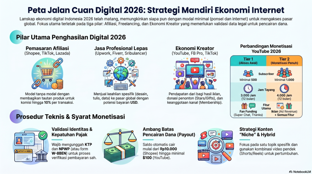 Cara Dapat Uang Online untuk Pemula (Panduan Lengkap 2026)